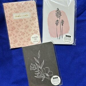 Recollections Pink and Black Floral Journal Trio